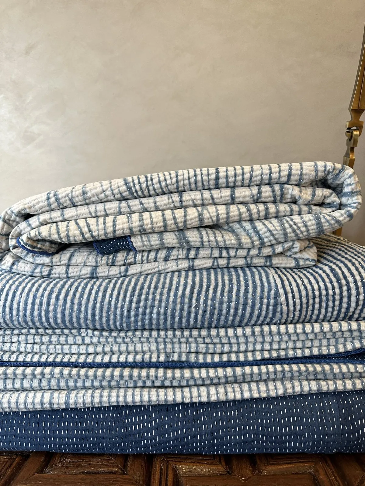 002 Shibori Quilt - Natural indigo