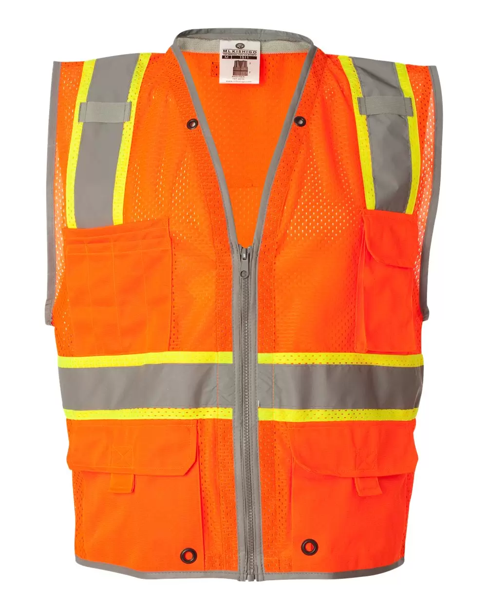 1510-1511 ML Kishigo - Brilliant Series Heavy Duty Class 2 Vest SKU: 1510-1511