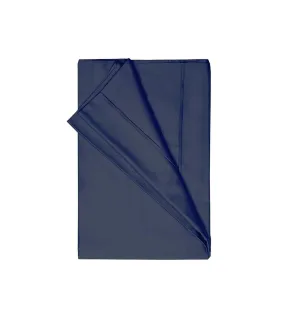 200 thread count egyptian cotton flat sheet navy Belledorm