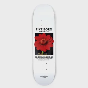 5Boro Skateboards - 8.0 Flower Seed Red Skateboard Deck