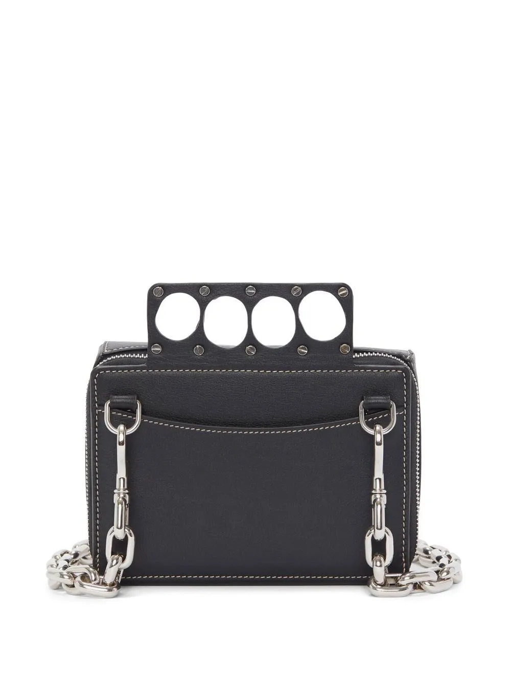 Alexander McQueen    Alexander Mc Queen Grip Mini Leather Crossbody Bag