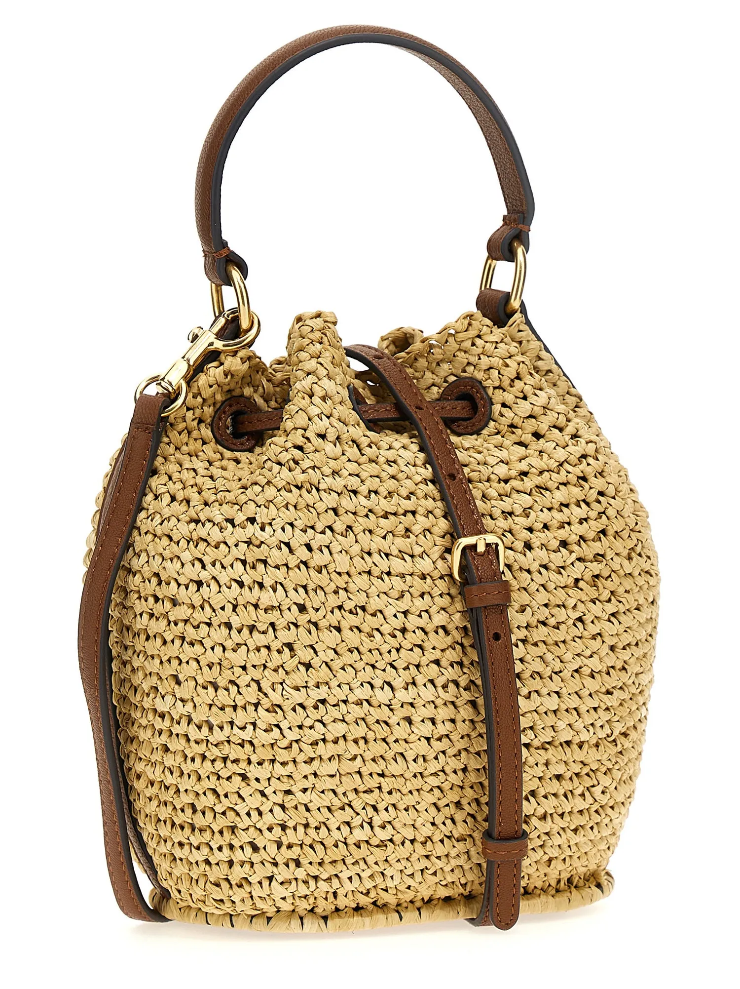 Anya Hindmarch    Anya Hindmarch 'Raffia Eyes Drawstring' Crossbody Bag