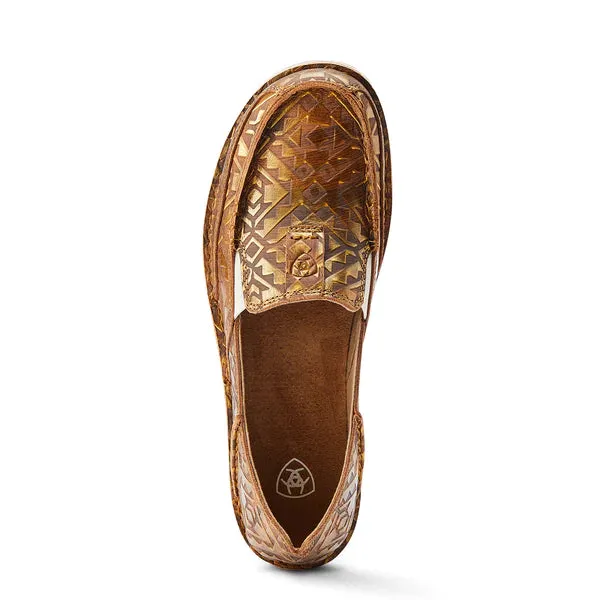 Ariat Ladies Cruiser Copper Blanket Embossed Slip On Shoes 10044534