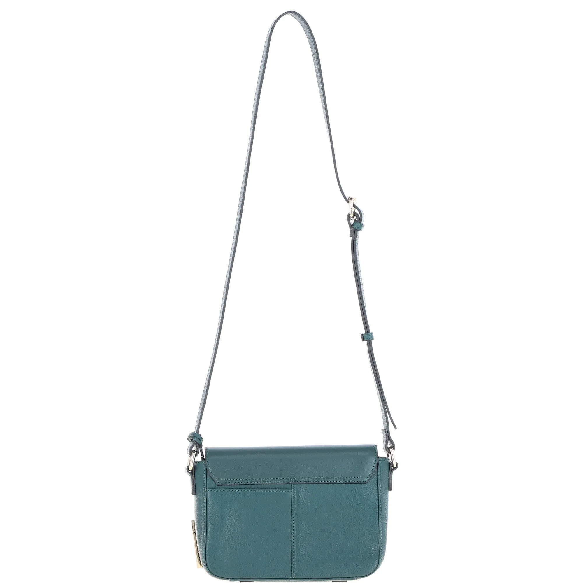 Ashwood Flap Over Leather Crossbody Bag Green: Z-75