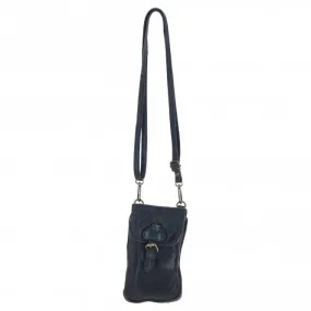 Ashwood Leather Crossbody Smart Phone Bag Navy: D-99