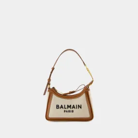 B-Army Shoulder Bag - Balmain - Canvas - White/Brown