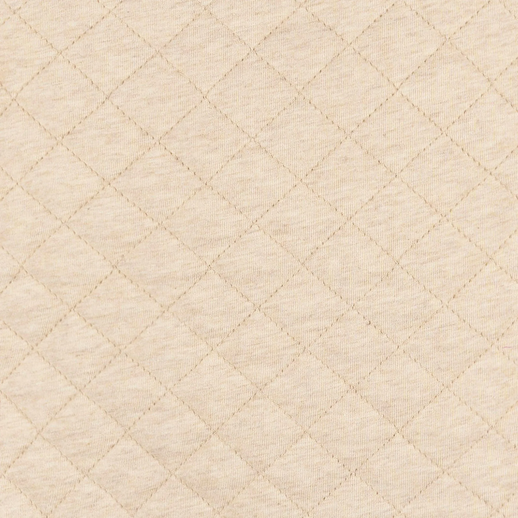 Baby Neutral Oatmeal Heather Quilted Jersey Wearable Blanket