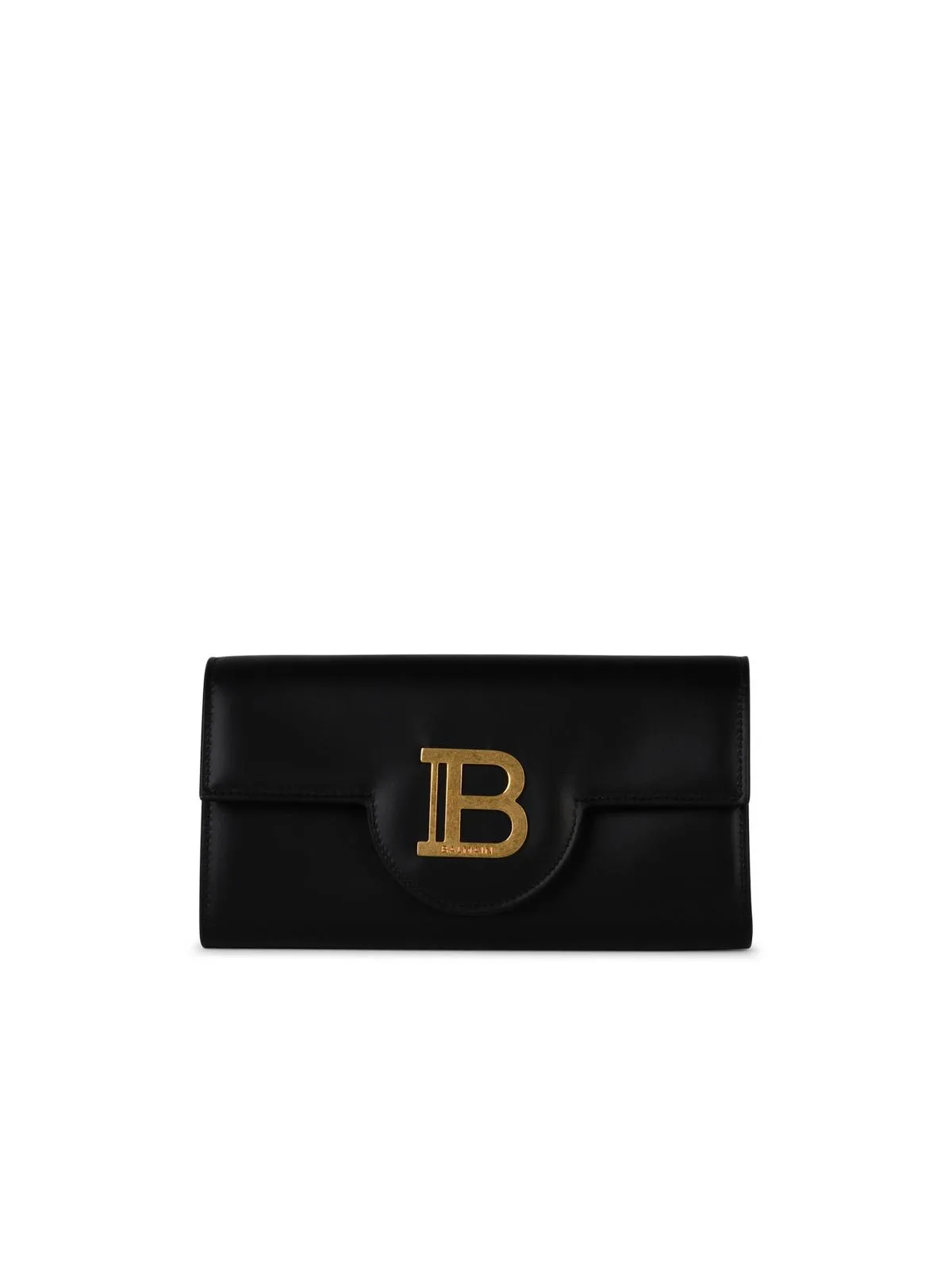 Balmain    Balmain 'B Buzz' Black Lear Crossbody Bag