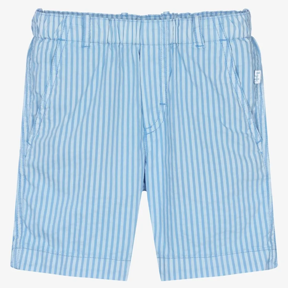 Blue Stripe Bermuda Shorts