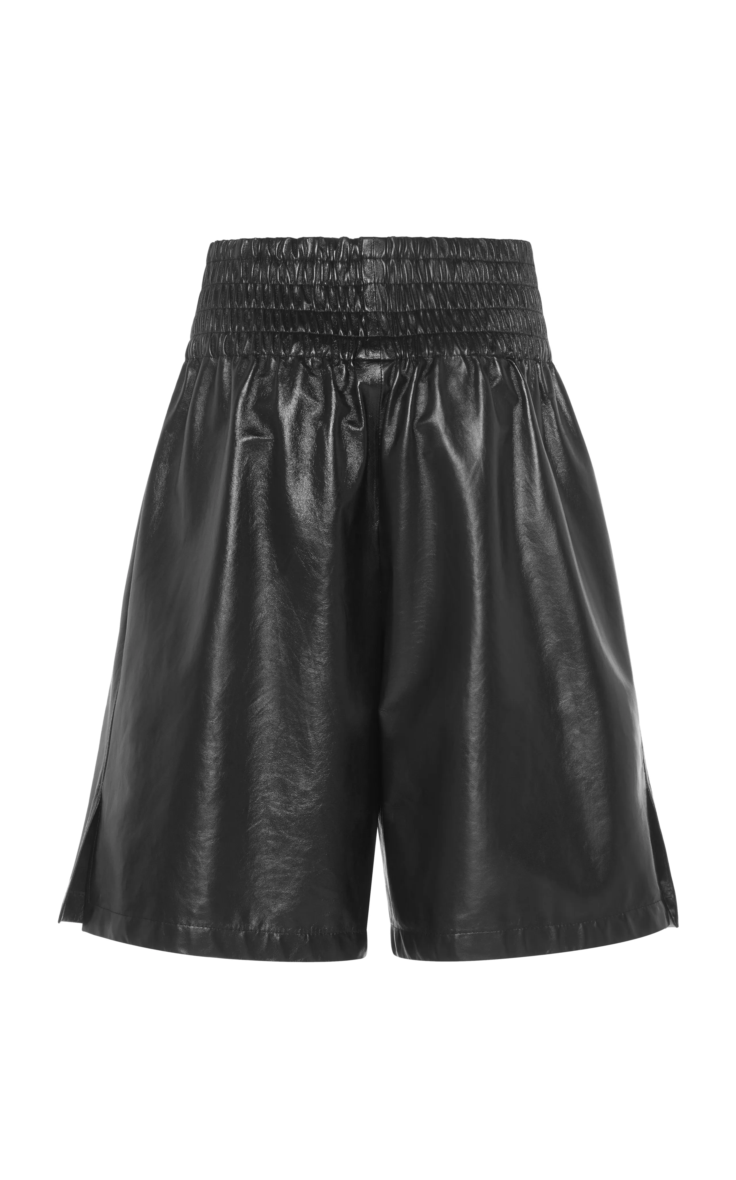 Bottega Veneta Leather Shorts