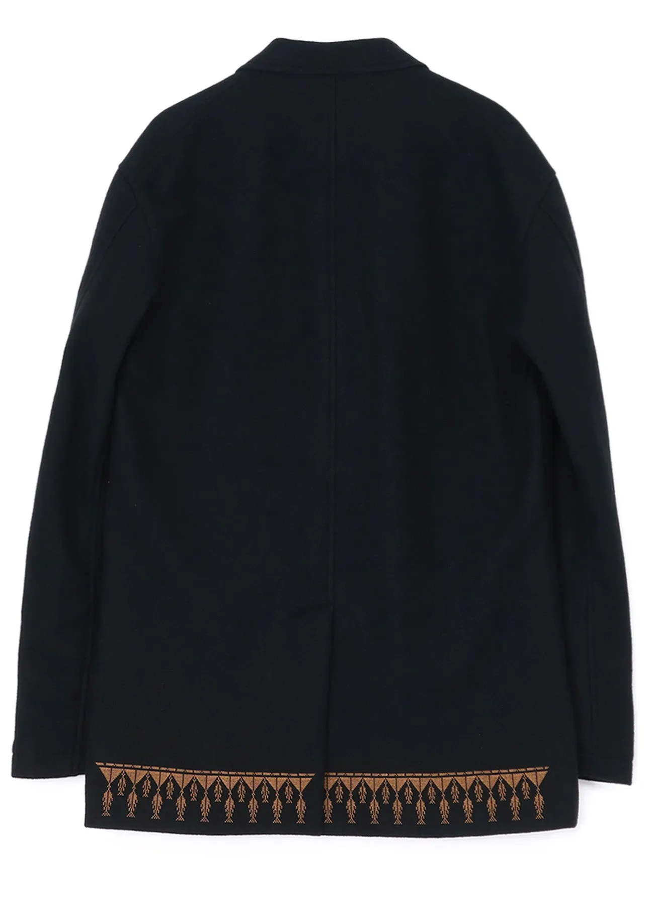 COMPRESSED JERSEY ETHNIC EMBROIDERED JACKET