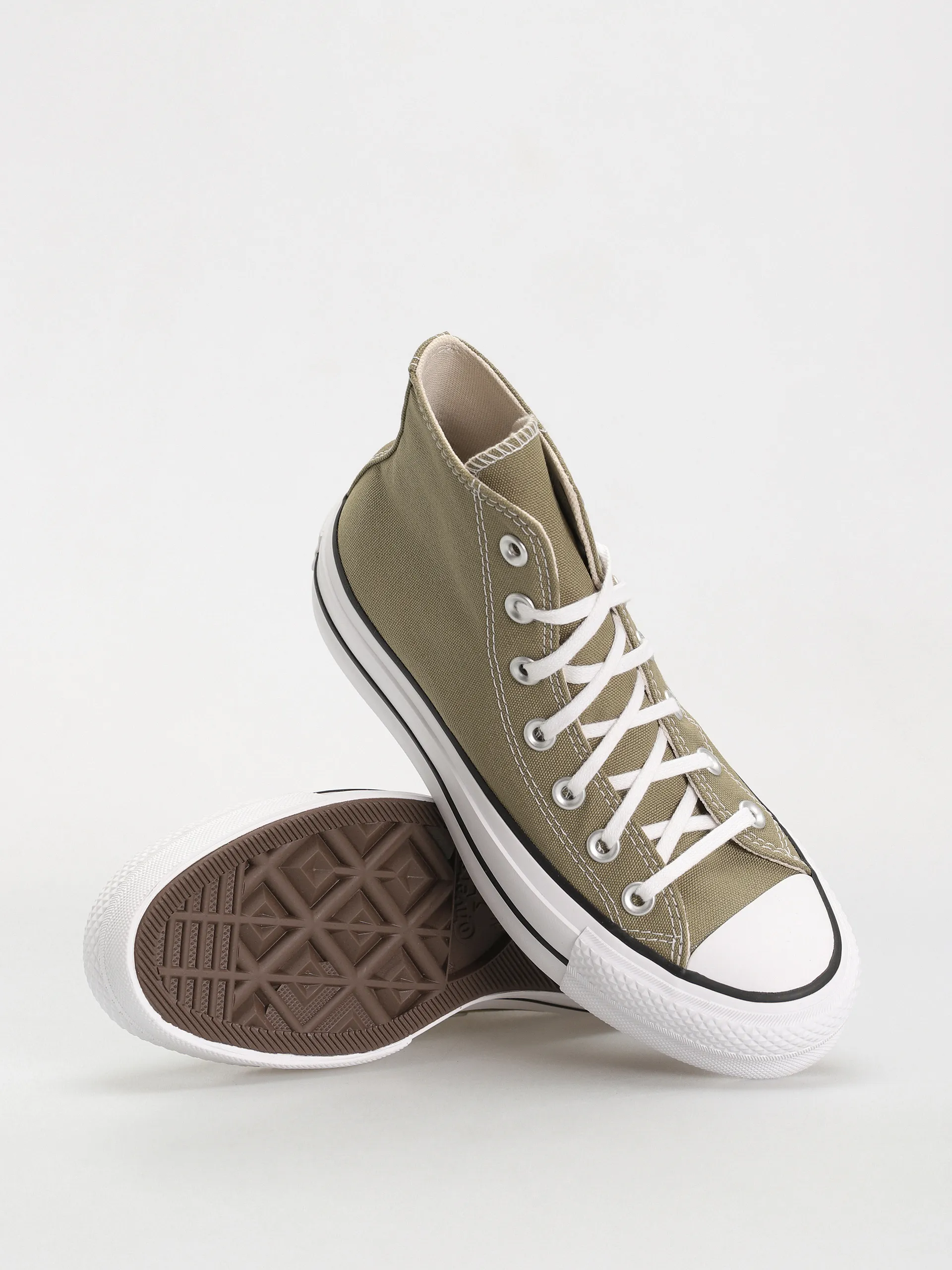 Converse Chuck Taylor All Star Lift Hi Wmn Chucks (olive/white)