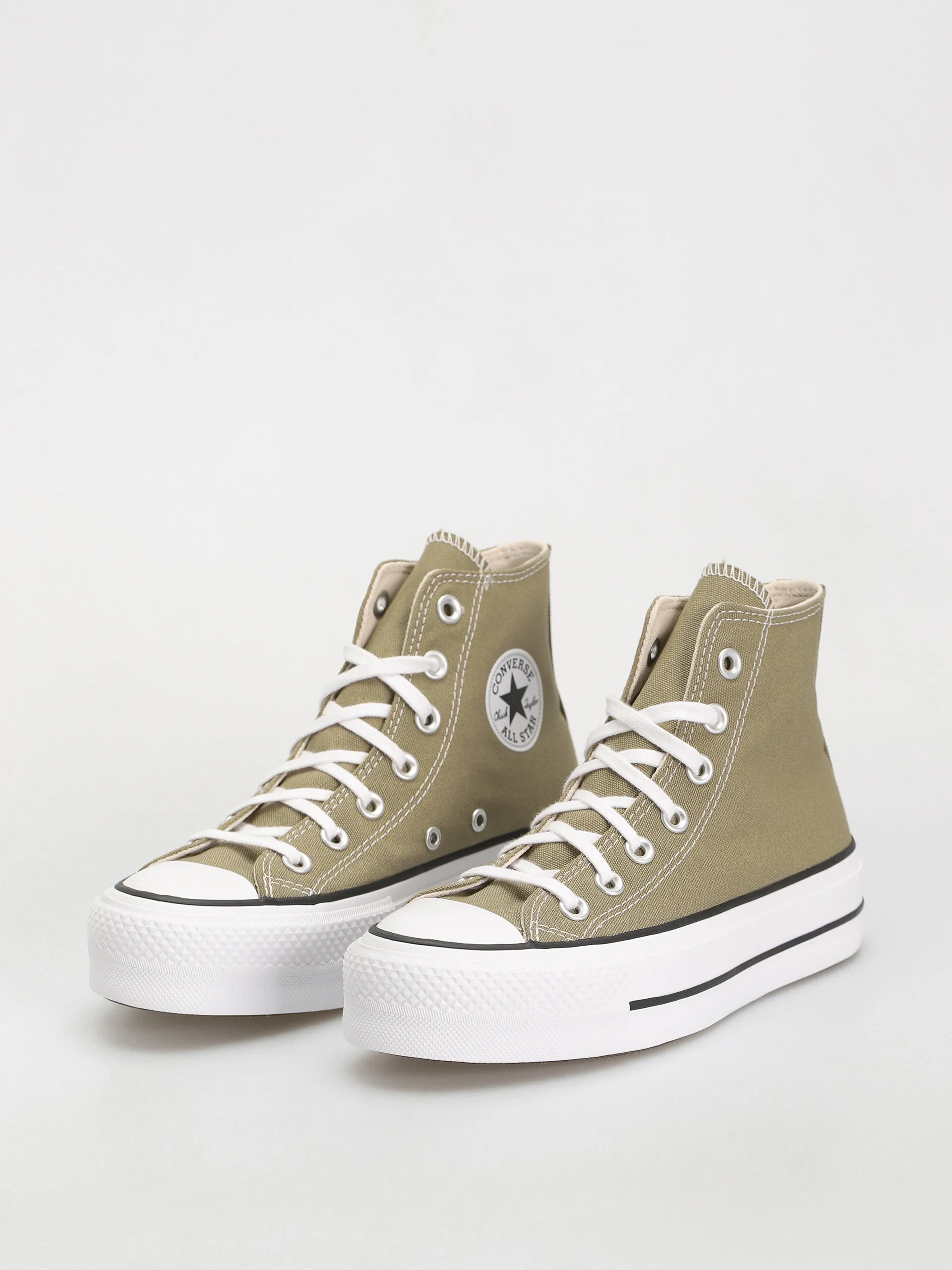 Converse Chuck Taylor All Star Lift Hi Wmn Chucks (olive/white)