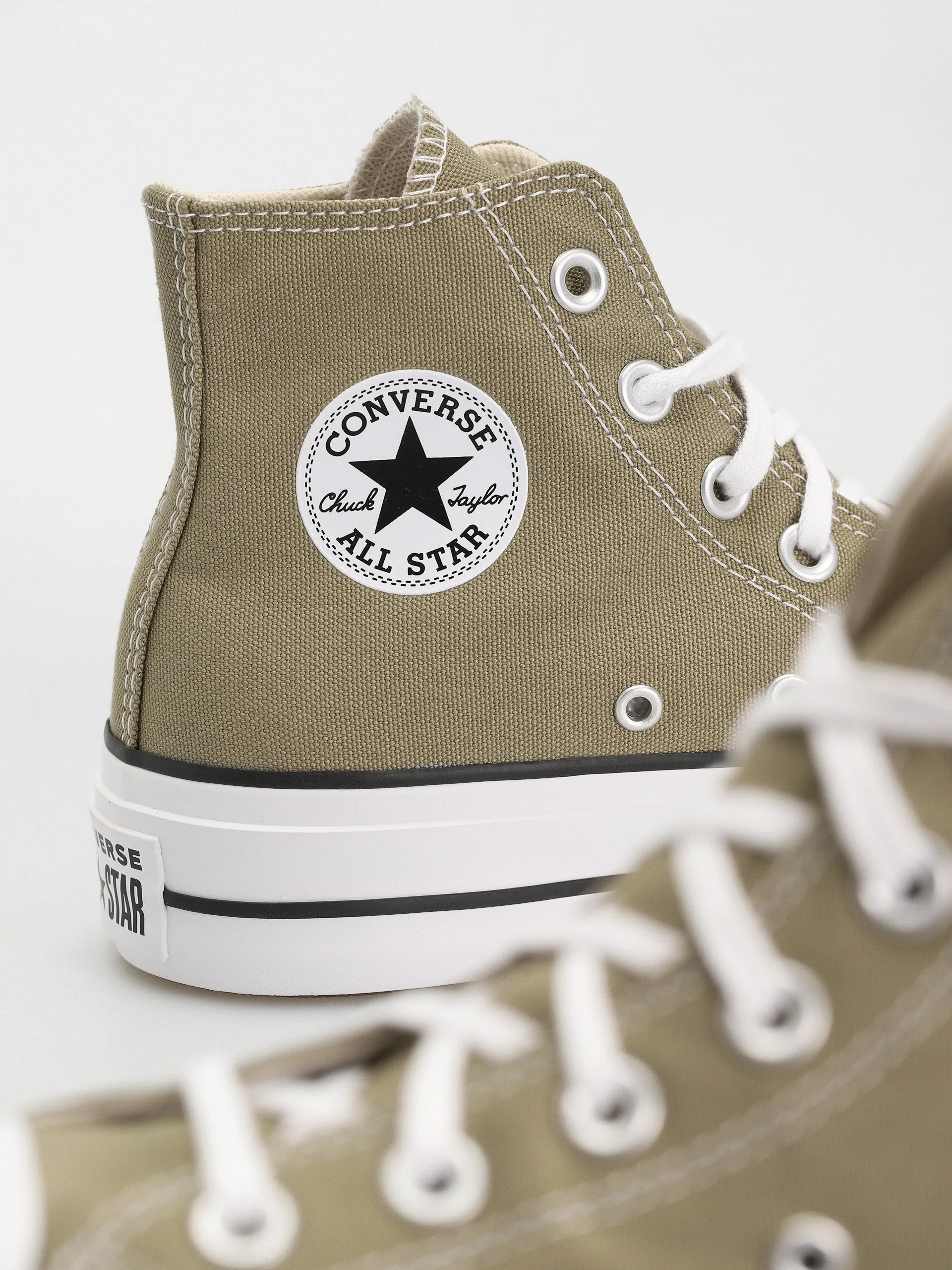 Converse Chuck Taylor All Star Lift Hi Wmn Chucks (olive/white)