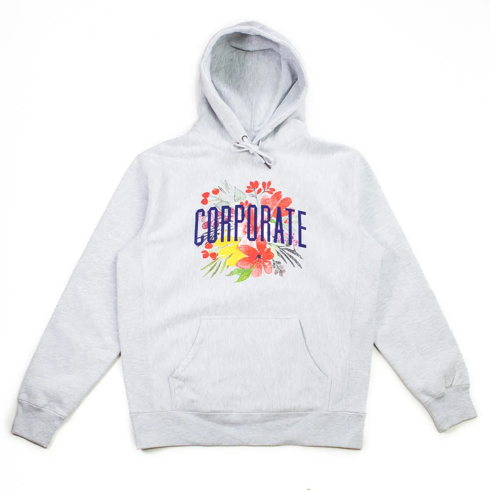 Corporate Flower Hoodie (Heather Grey)