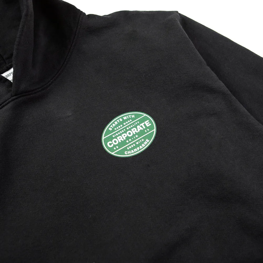 Corporate Hard Work Hoodie (Off Black)