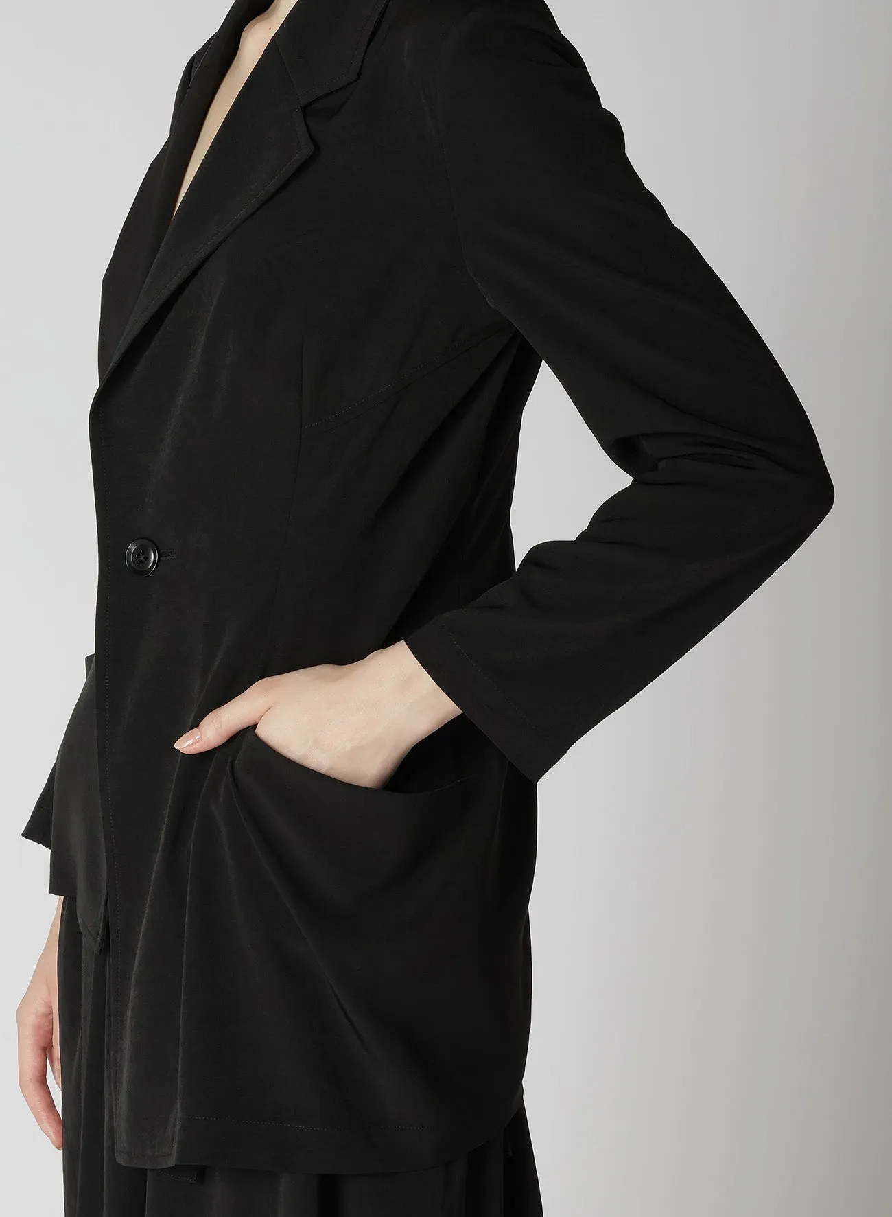 CREPE de CHINE ASYMMETRIC JACKET