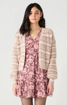 Dex LS Textured Open Cardigan