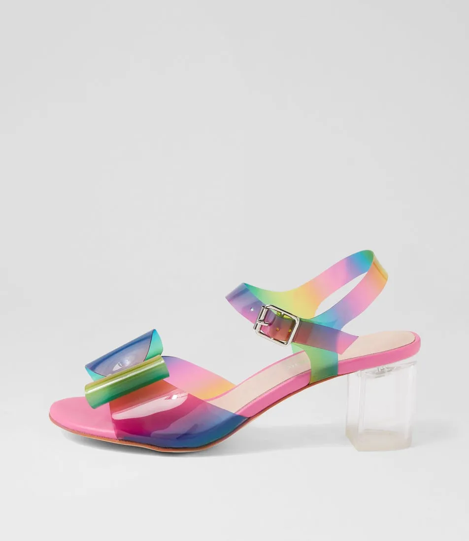 DJANGO & JULIETTE Sadayo Dazzle Clear Vinylite Sandals