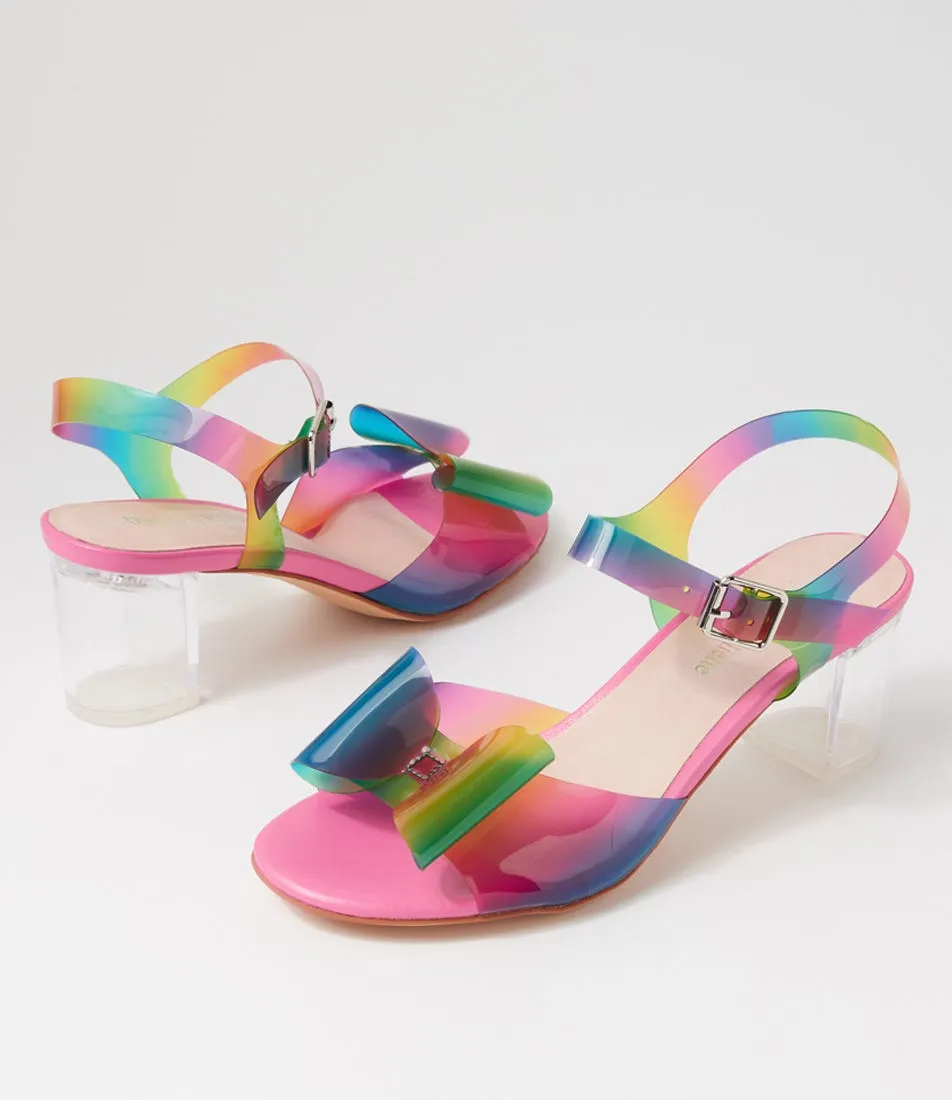 DJANGO & JULIETTE Sadayo Dazzle Clear Vinylite Sandals