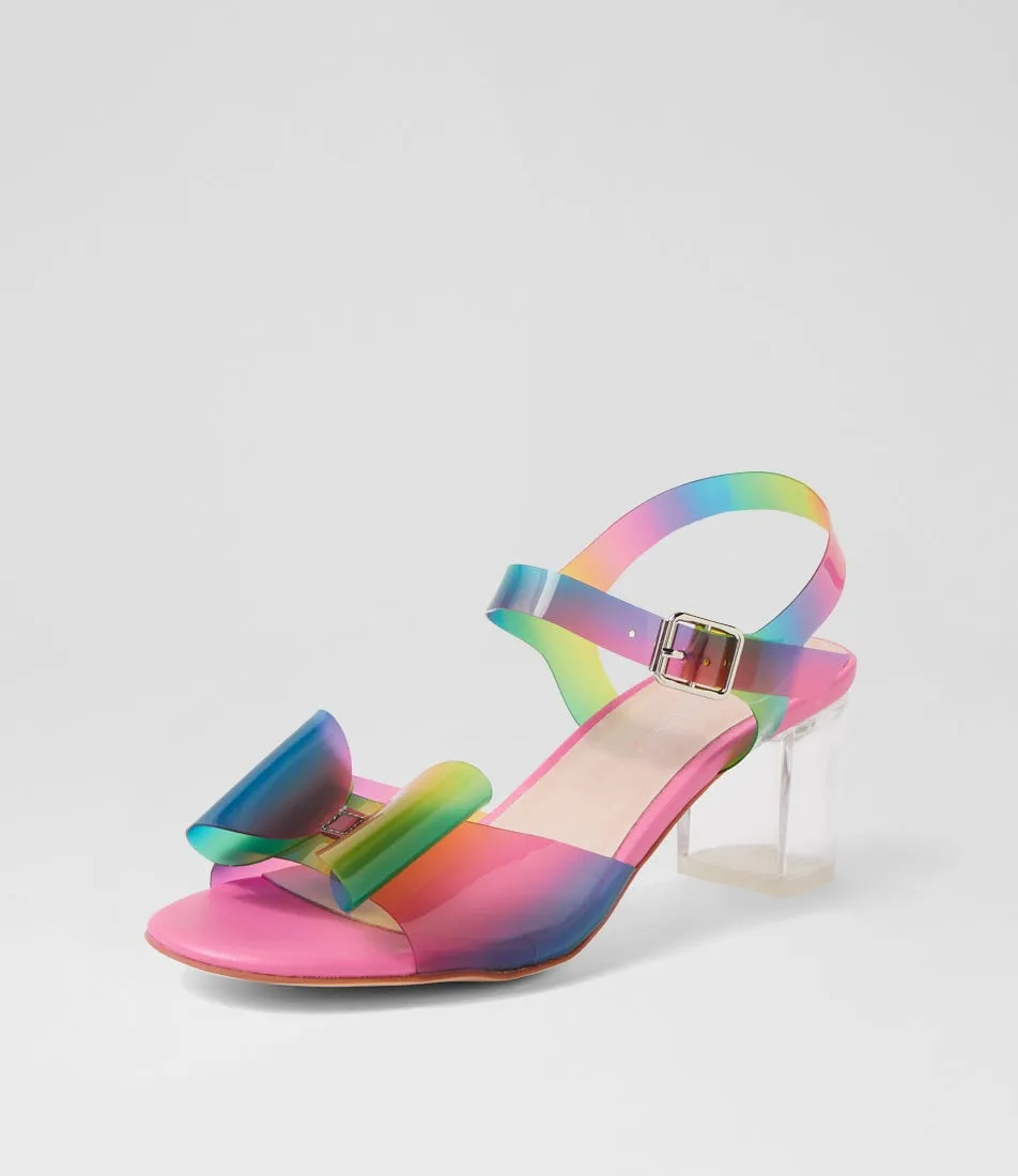 DJANGO & JULIETTE Sadayo Dazzle Clear Vinylite Sandals