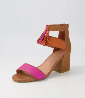 DJANGO & JULIETTE Valavile Fuchsia Orange Multi Sandals