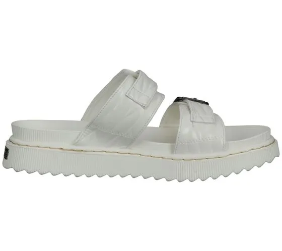 Dockers by Gerli women's mules in a crinkled look with double straps 50SK204 in white or black