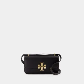 Eleanor Small Convertible Shoulder Bag - Tory Burch - Leather - Black