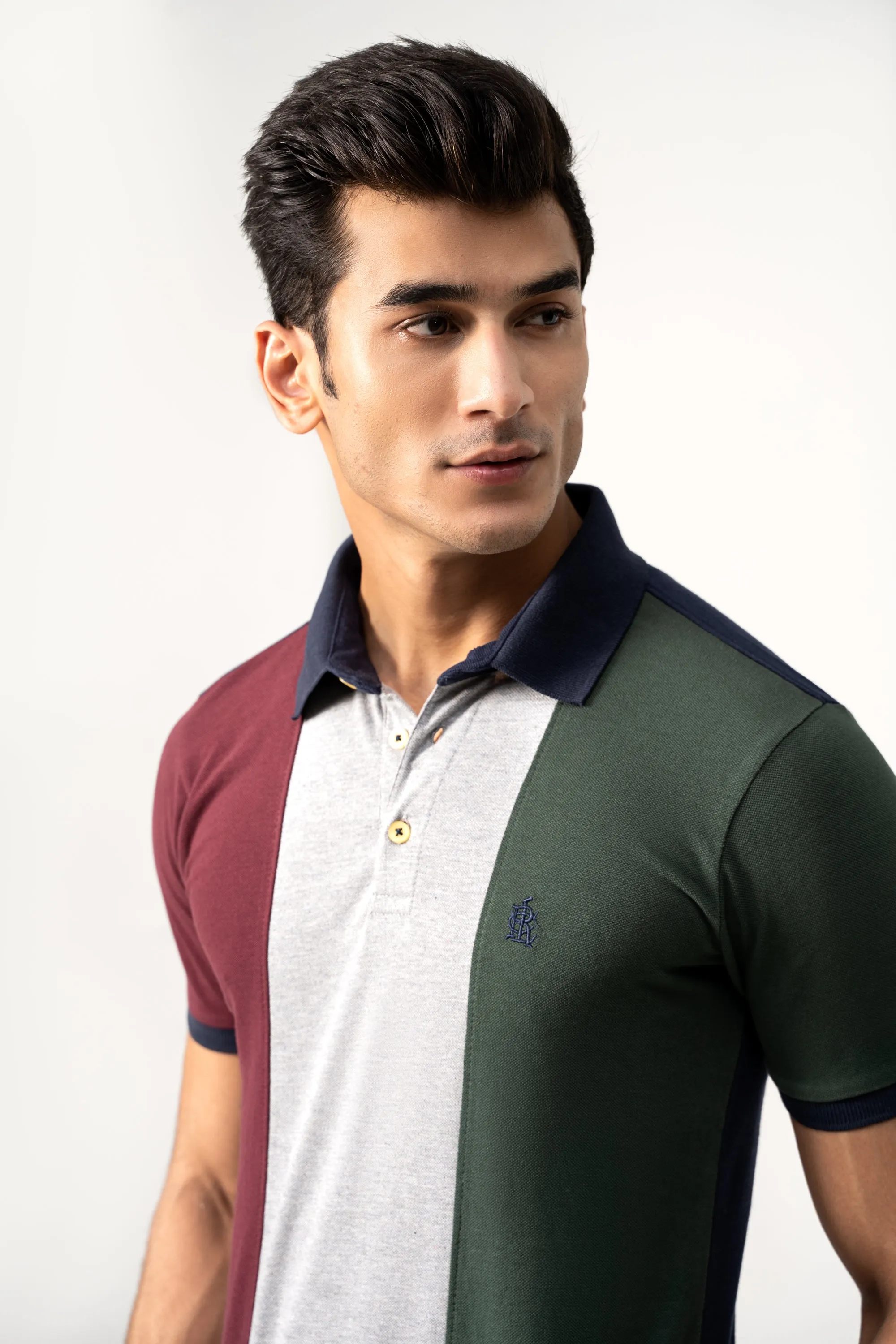 FASHION POLO NAVY MAROON GREEN