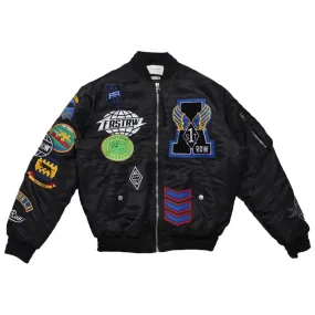 First Row Coexist Multi Patches Black Jacket 