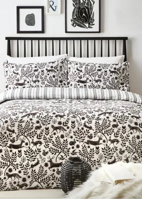 furn. Skandi Woodland 100% Brushed Cotton Duvet Cover