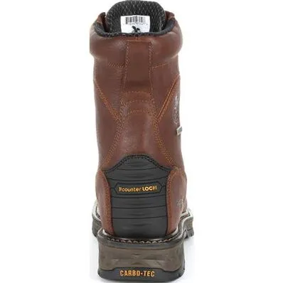 Georgia - Men's 8 Carbo-Tec LT Brown Work Boot - GB00309