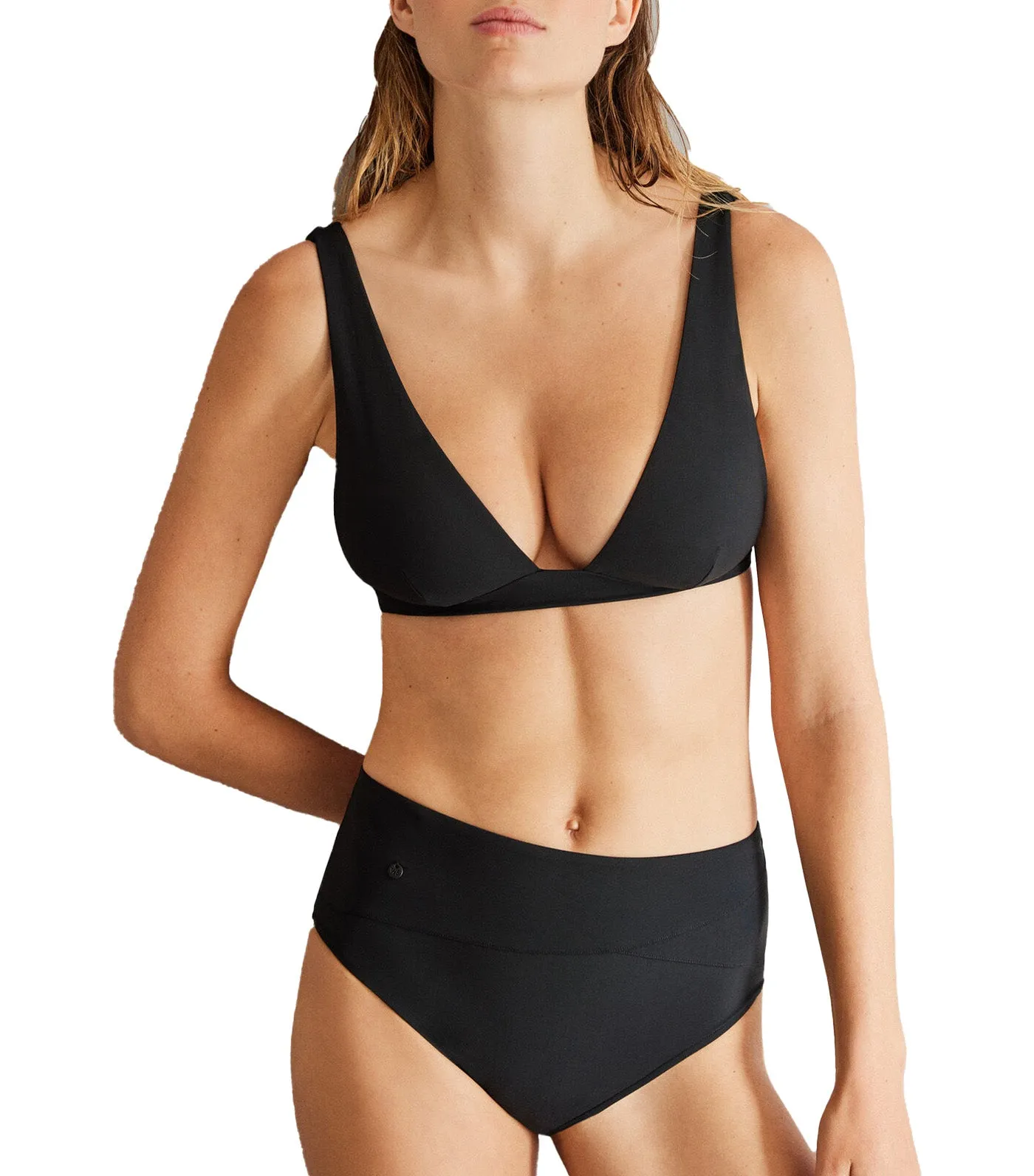 Halter Bikini Top Black