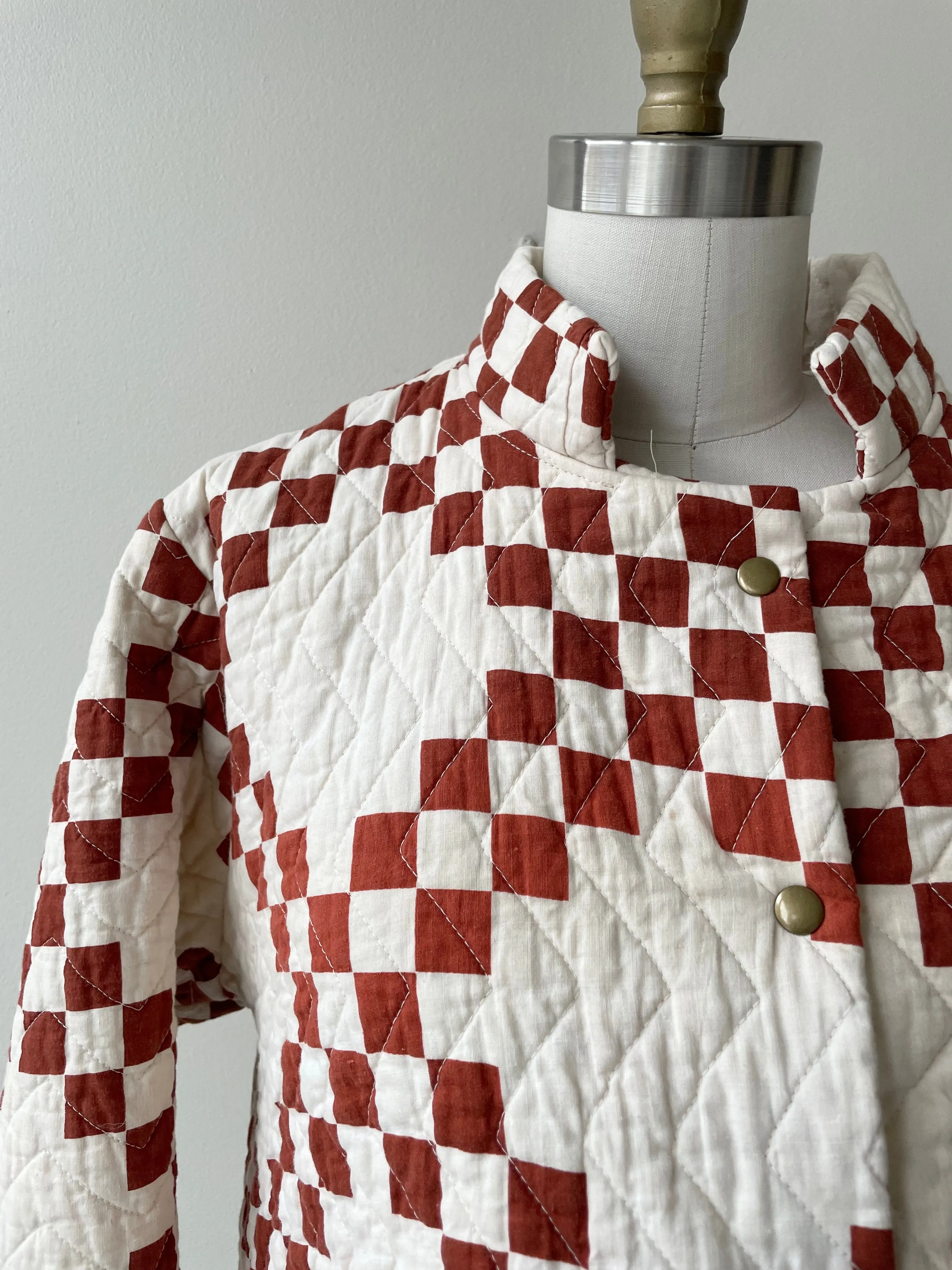 Handmade Irish Chain Quilt Jacket