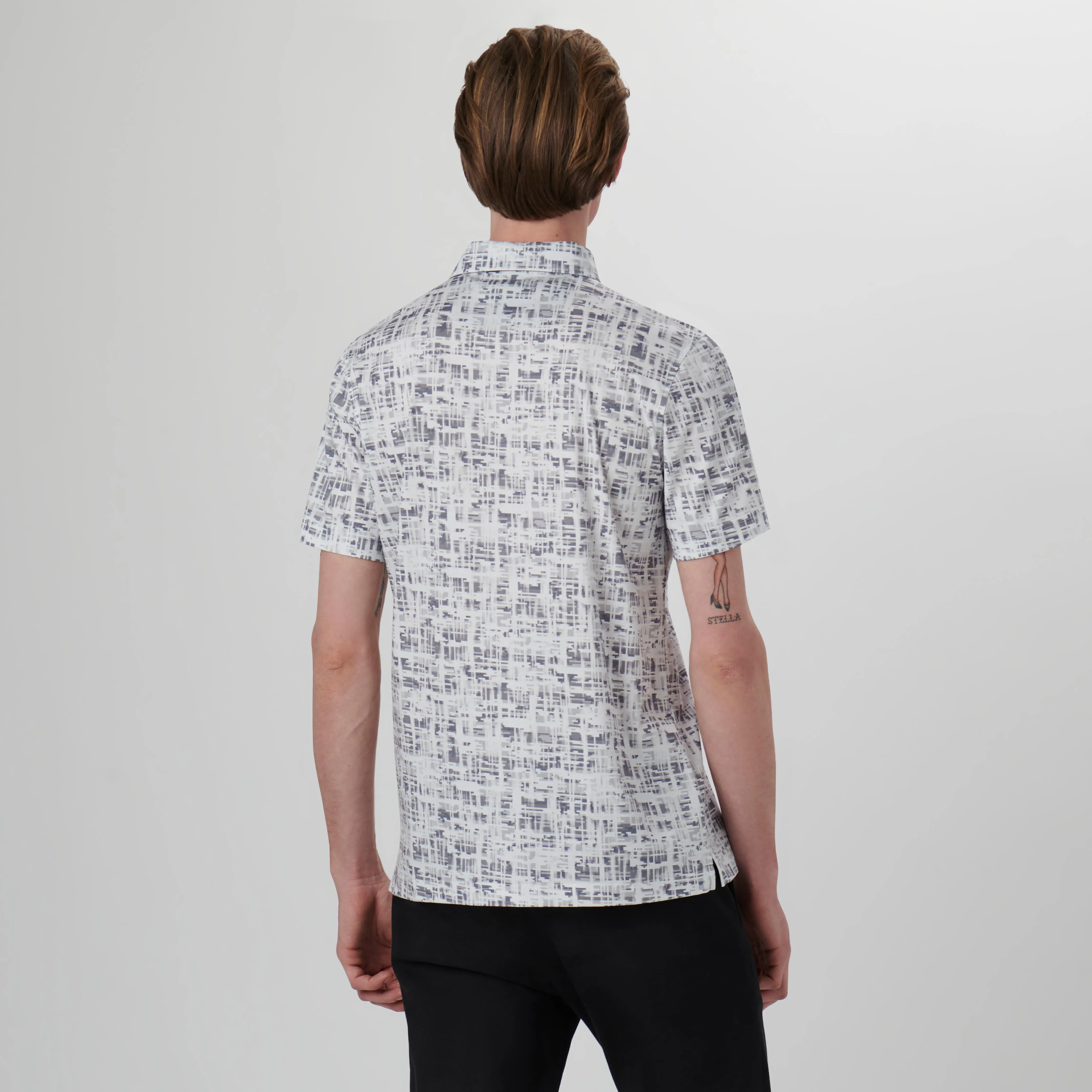 Hendrix Abstract Print Polo Shirt