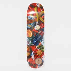 Hoddle Skateboards - 8.25 Red Snack Report Skateboard Deck