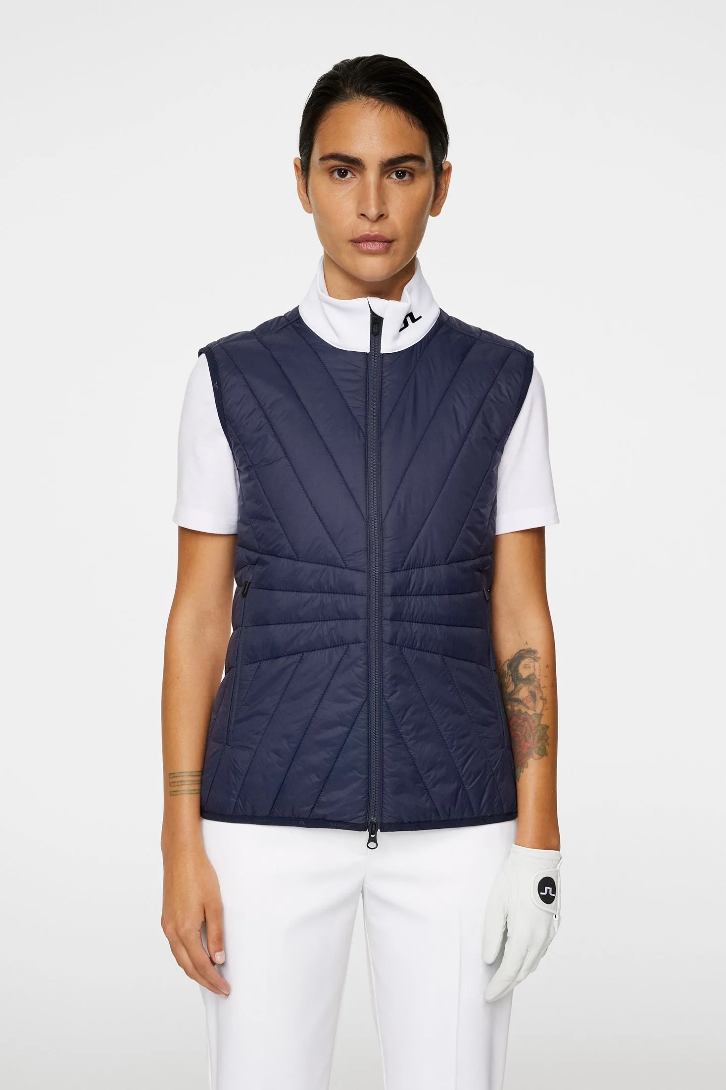 Holma Quilt Hybrid Vest / JL Navy