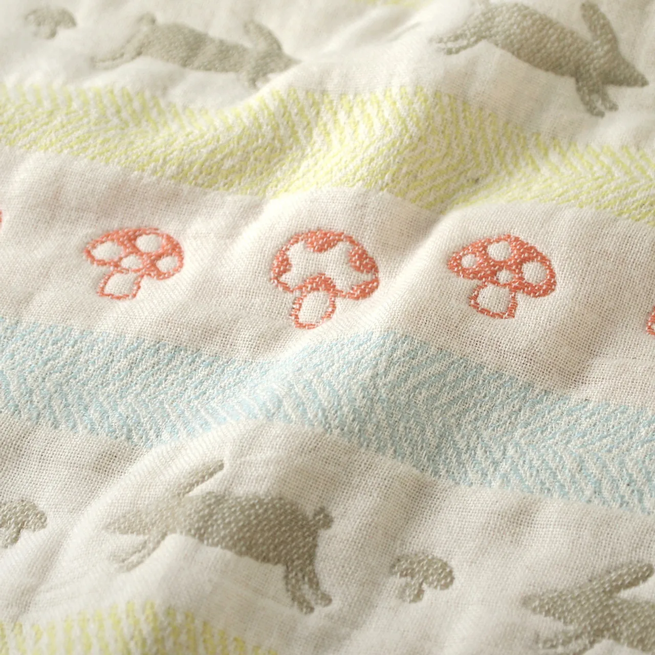 Hoppetta Six Layer Gauze Blanket Rabitte Medium