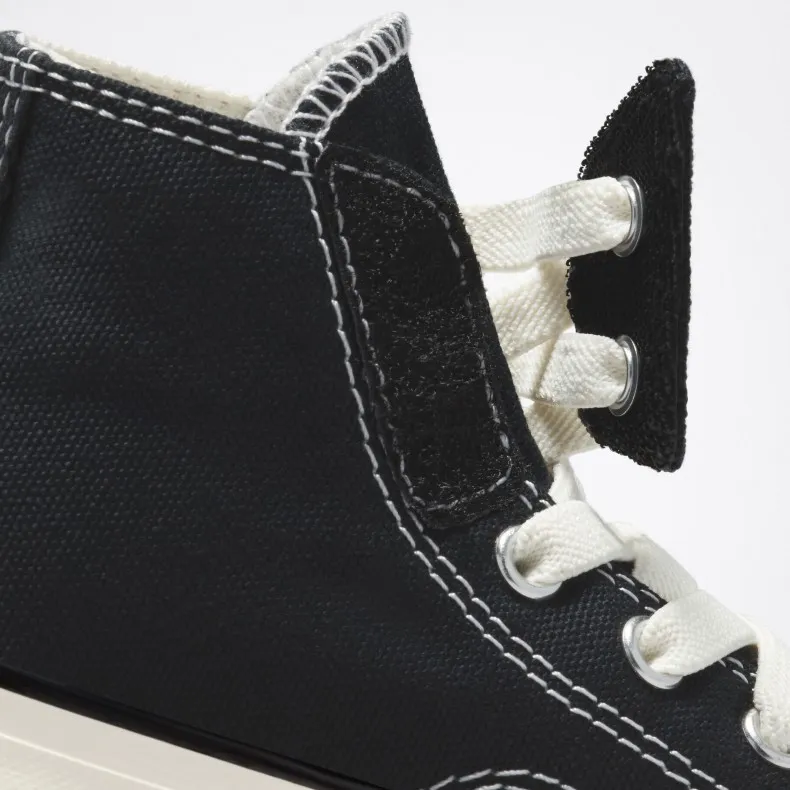 Infant Converse All Star Chuck Taylor 70 1V Easy-On 'Vintage Canvas' (Black/White/Egret)