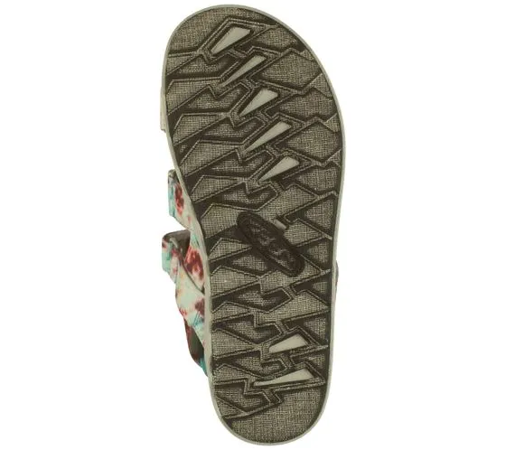 KEEN Elle Strappy women's sandal with Velcro fastener, sustainable trekking mules 1026141 white/multi-coloured