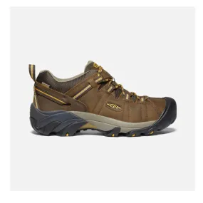 Keen Men's Flint II Mid Steel Toe Work Boot Cascade Brown/Golden Rod