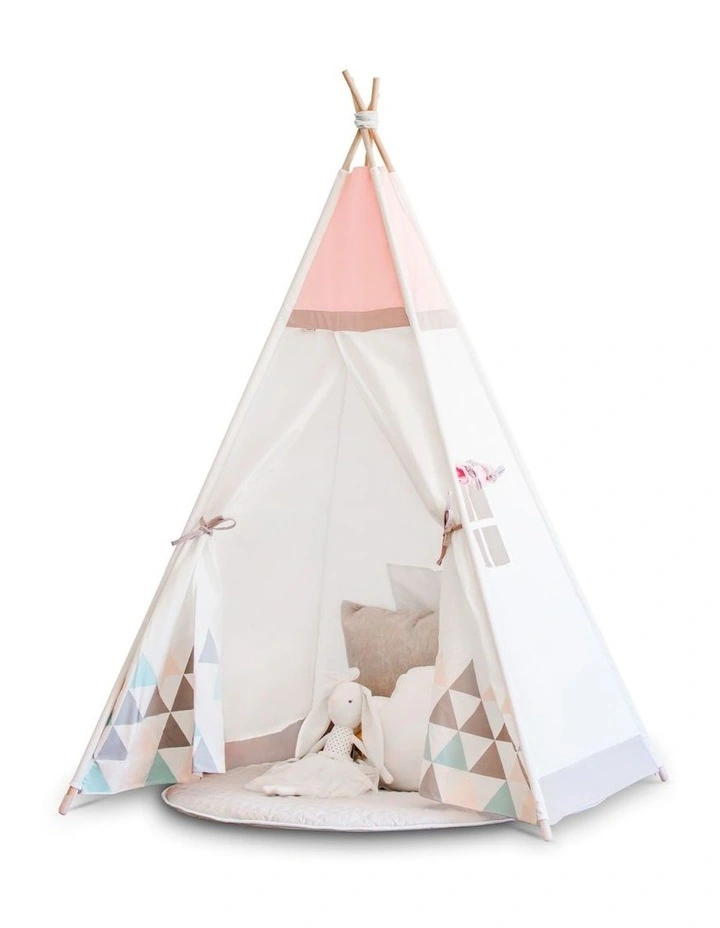 Kids Teepee Play Tent Blush Sky