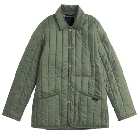 Lavenham Denham Vertical Quilt Jacket Seaspray Green