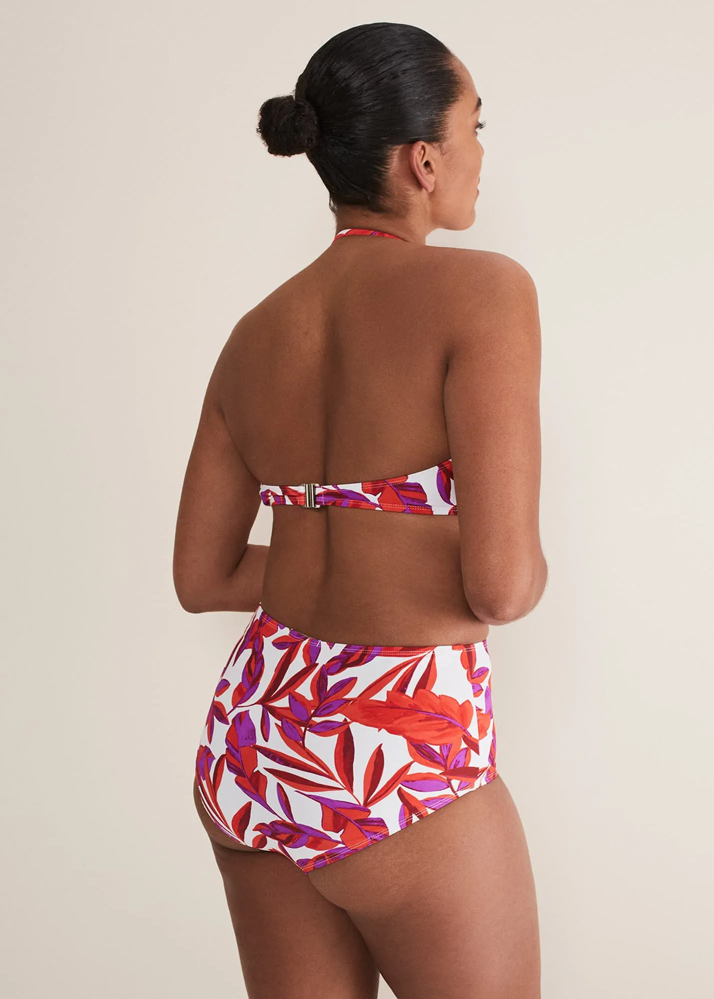 Leaf Print Bikini Bottoms