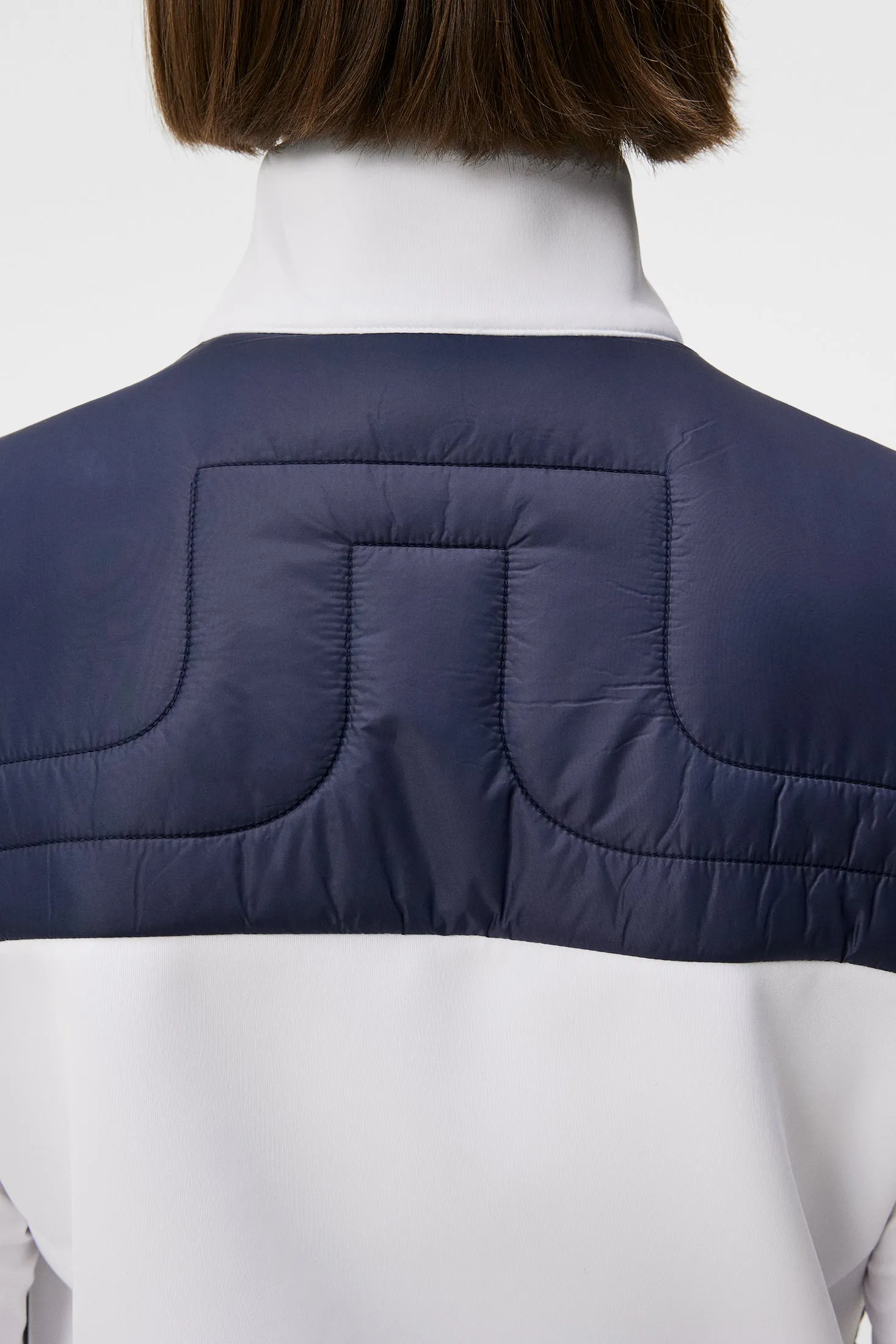 Martina Quilt Hybrid Vest / JL Navy