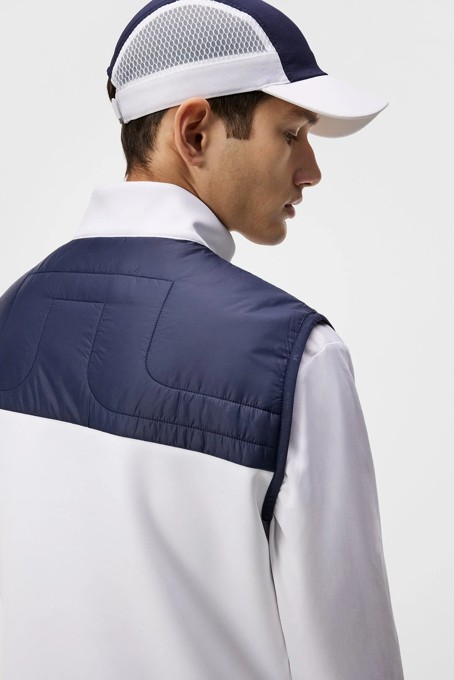 Martino Quilt Hybrid Vest / JL Navy