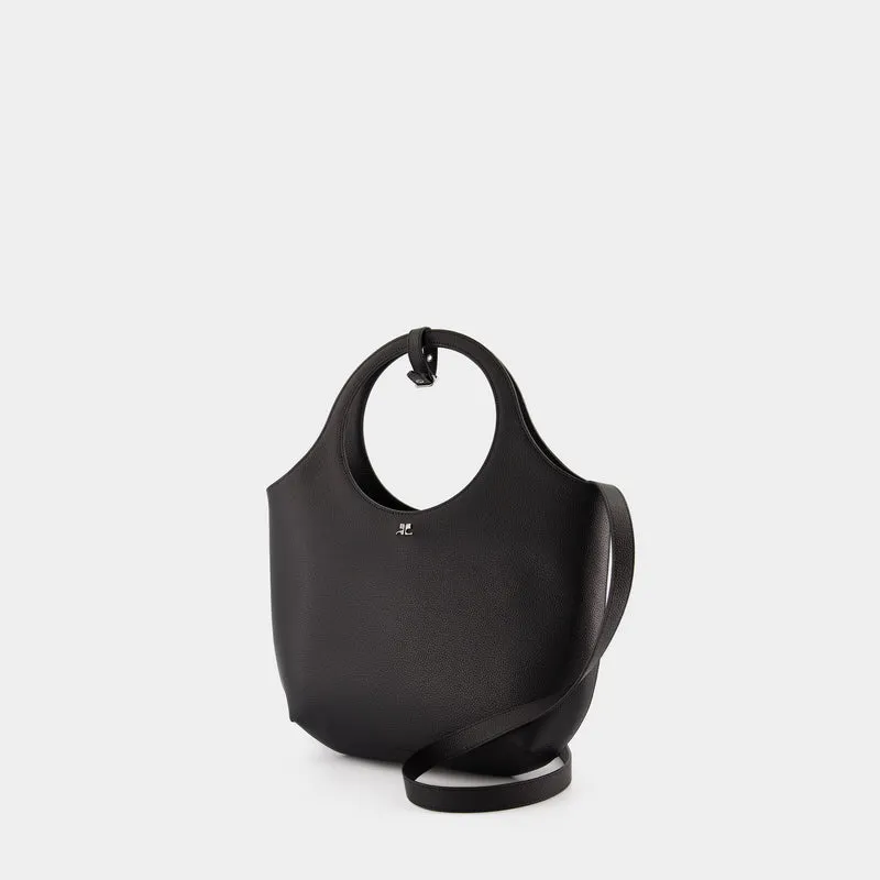 Medium Holy Shoulder Bag - Courreges - Leather - Black