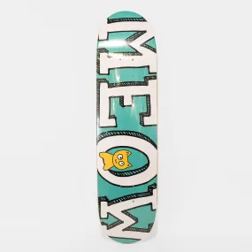 Meow Skateboards - 8.0 Logo Skateboard Deck - Teal