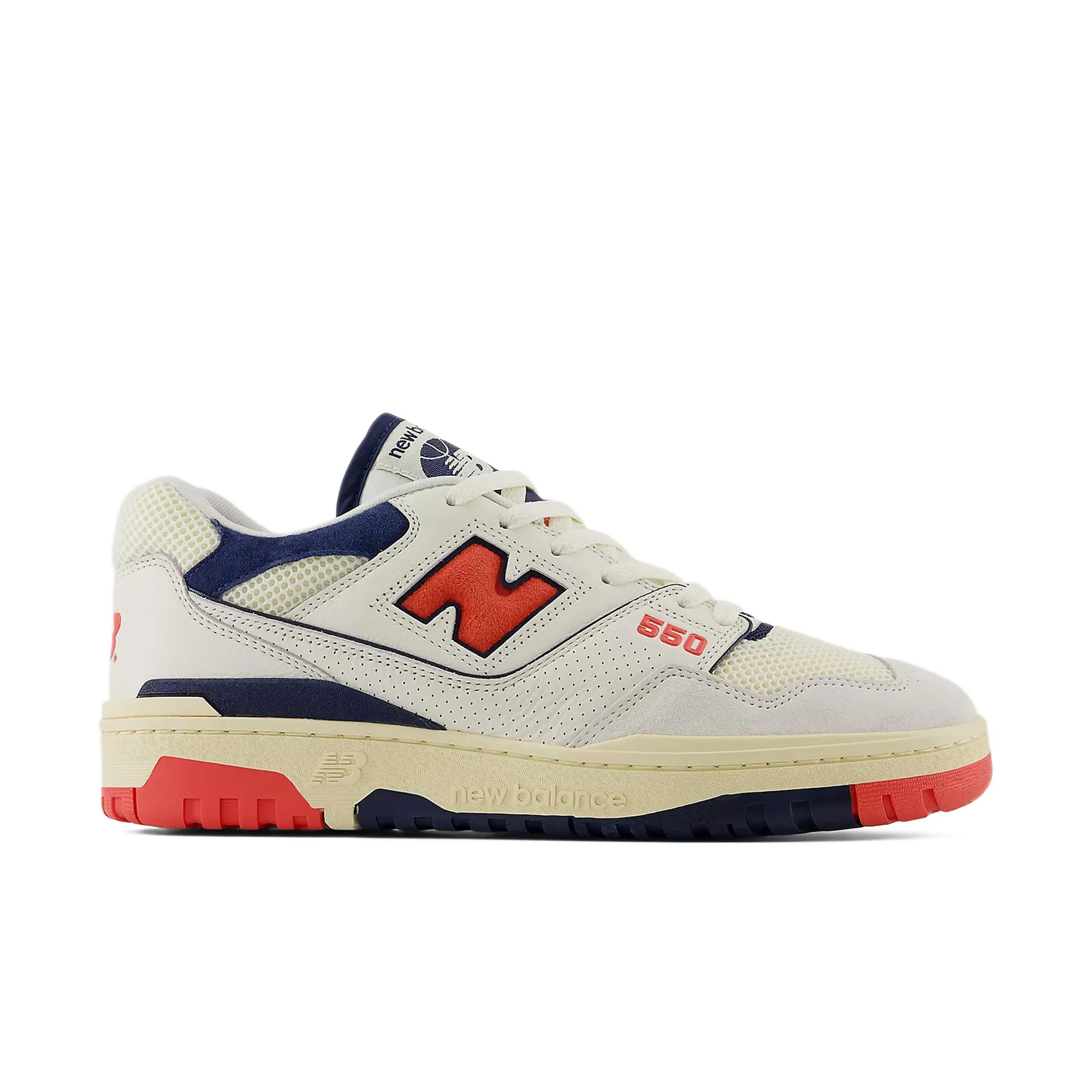 New Balance 550 'Sea Salt/Blast Red'