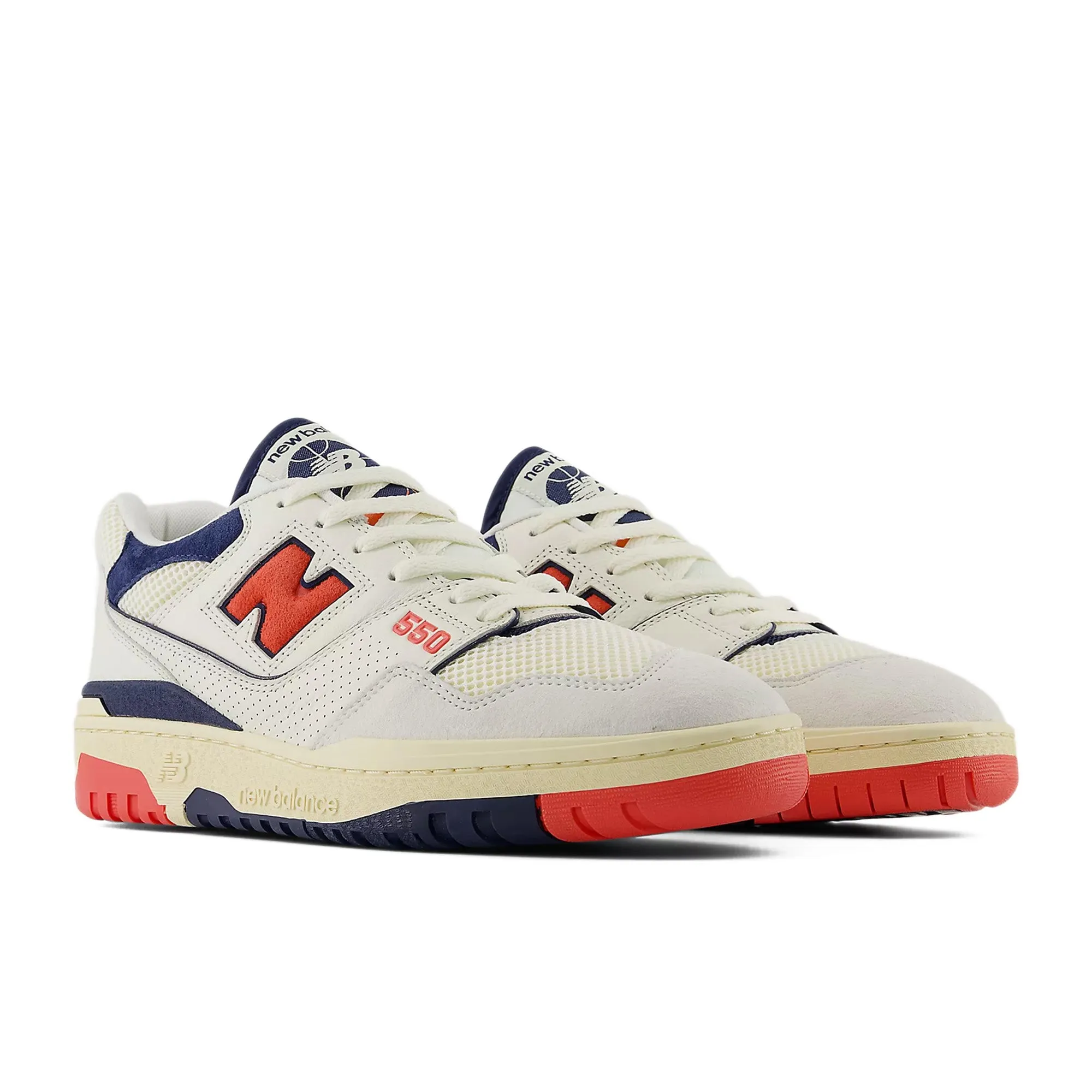 New Balance 550 'Sea Salt/Blast Red'